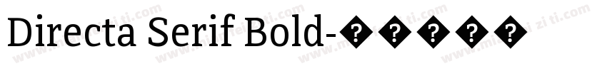 Directa Serif Bold字体转换